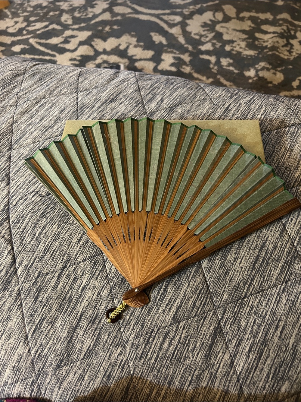 NWT Maisendo Kyoto Japan Bamboo folding hand fan 🪭 - Picture 4 of 13